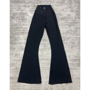Sunzel Leggings‎ Womens Medium Black Flared Cross Waist Wide Leg Active Yoga